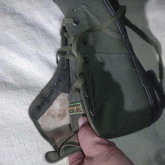 Cabela’s Army Green Canvas Fishing Boots Green Boots - Picture 12 of 14